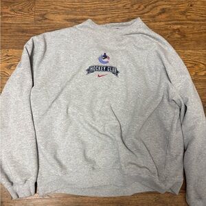 Nike Gray Crewneck Hockey Club Sweater